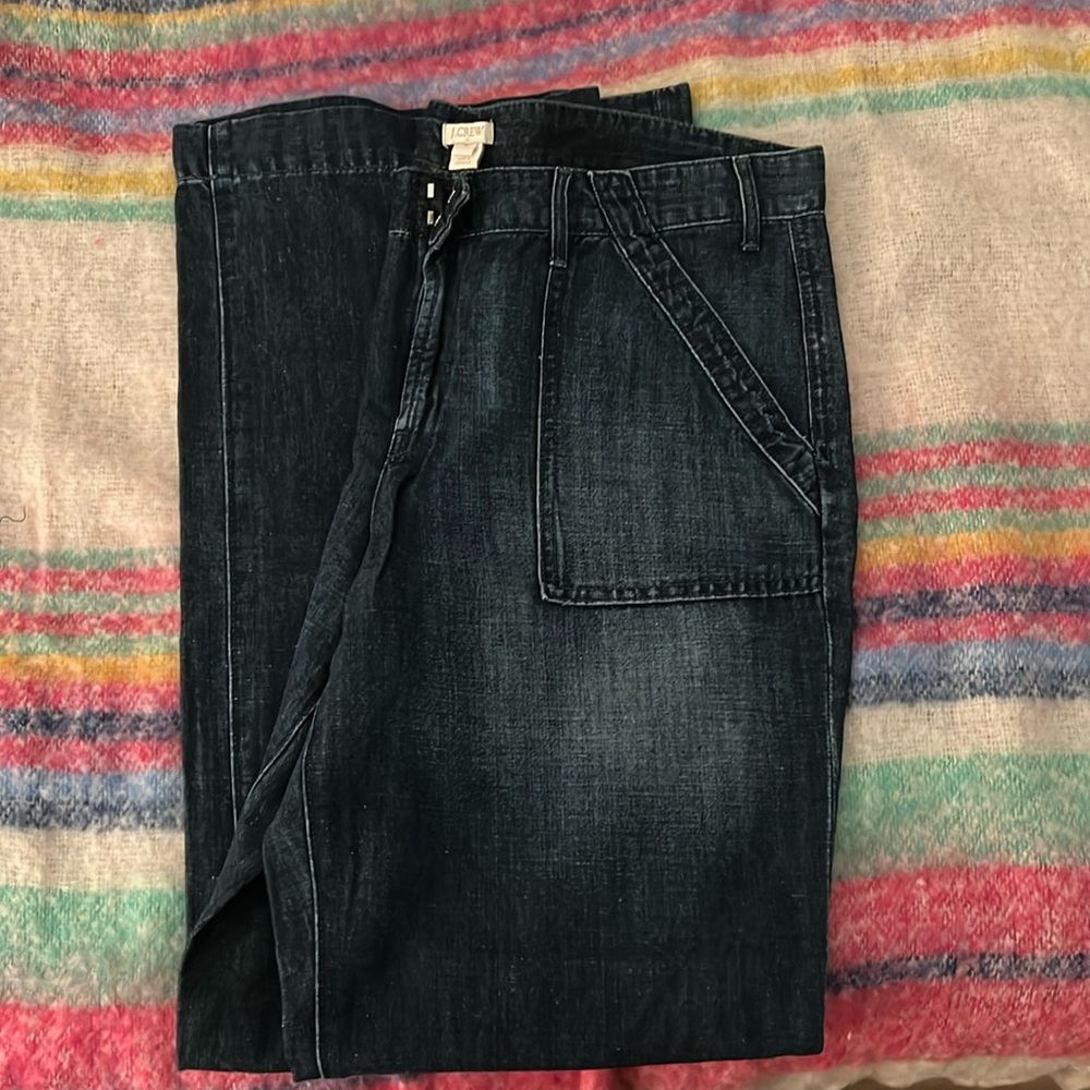 J. Crew bootleg stitch pocket jeans